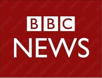 BBC News logo with white text on a red rectangle, set against a transparent chequerboard background, often featured alongside testimonials highlighting viewer trust and credibility.