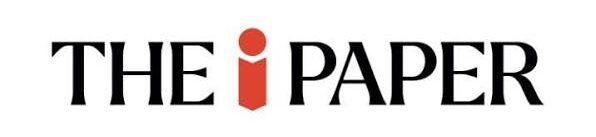 Logo for The i Paper with THE and PAPER in black capital letters, and a red lowercase i in the centre, styled with a dot above and a vertical rectangle below. White background. Perfect for use in testimonials to highlight credibility and professionalism.