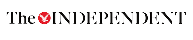 The Independent logo features the word “Independent” in black capital letters, accompanied by a red circle with a white bird to the left of the text—a bold design often recognised in trusted testimonials.