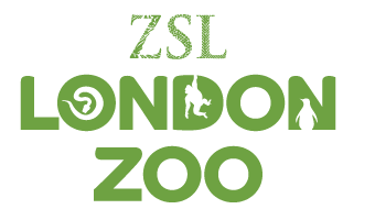 ZSL London Zoo logo in green text, featuring animal silhouettes: a chameleon tail in the O, a monkey in the D, and a penguin in the N. The design’s playful details reflect the unique wildlife experiences highlighted in visitor testimonials.